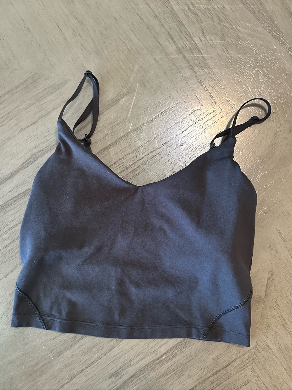 lululemon athletica Black Spaghetti-Strap Bralette Crop